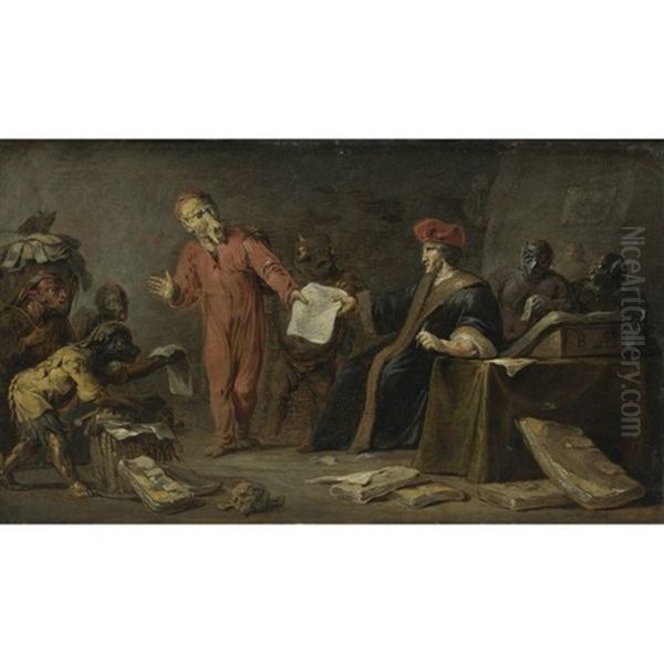 Faust Selling His Soul To Mephistopheles - view 1