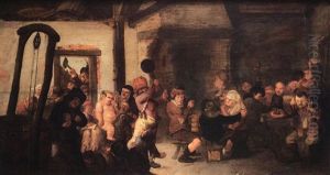 Le Carnaval Du Mardi-gras Ou La Farandole Dans La Taverne by Jan Jansz Buesem