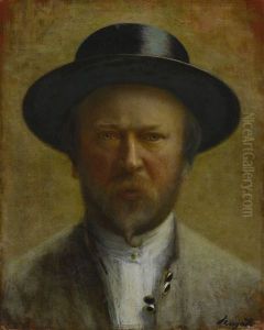 Portrait Of A Man, Traditionally Identified As A Self-portrait by Carlo Bugatti