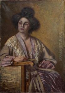 Portrait Of A Lady by Carlo Bugatti