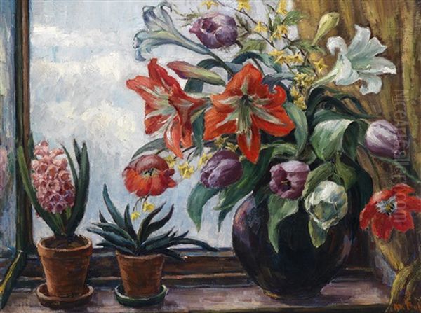 Fruhlingsblumen Im Fenster - view 1