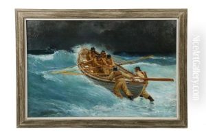 Ship In Distress by Augustus W. Buhler