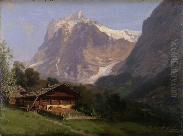 Grindelwald Mit Wetterhorn - view 1
