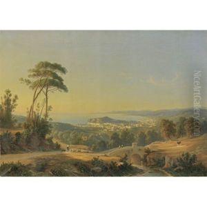 Blick Auf Die Bucht Von Pozzuoli (view To The Bay Of Pozzuoli) by Johann-Rudolph Buhlmann