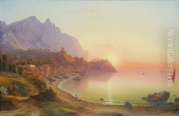 Vue De La Cote Italienne, Probablement Capri - view 1