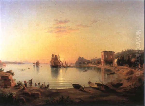 Sunset Over The Bay Of Naples - view 1