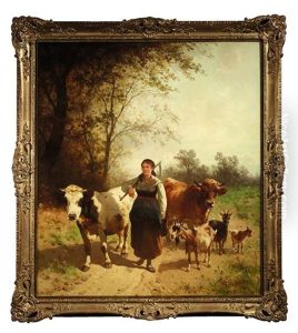 Heimkehr Von Der Weide by Conrad Buehlmayer