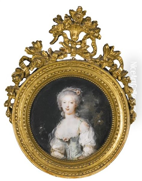 Portrait Of A Lady With Flowers In Her Hair - view 1