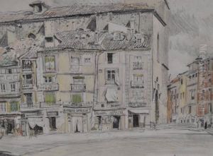 Street Scene Segovia by William Douglas Almond