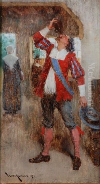 An Interior With Figures In Seventeenth Century Costume - view 1