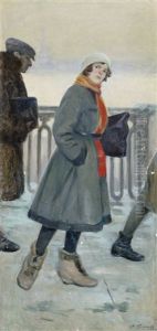 Pa Vag Till Arbetet by Feodor Feodorovich Bukholts