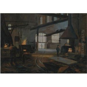 View Of Kuznetsky Factory by Feodor Feodorovich Bukholts