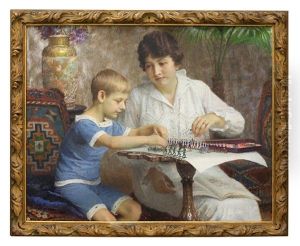Pani Kopistova Se Synem by Vlacho Bukovac