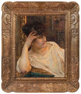 Resting Girl by Vlacho Bukovac
