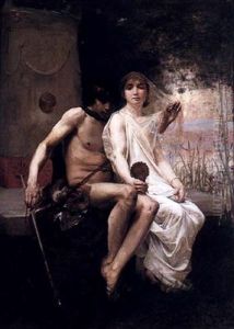 Lycerion Et Daphnis by Jean Eugene Buland