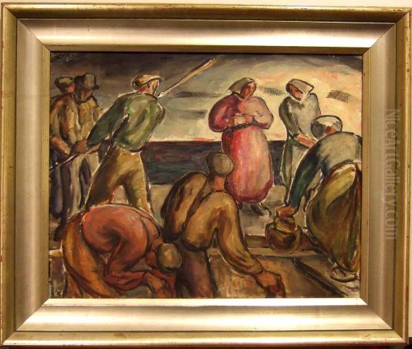 Fiskar Folk Pa Brygga - view 1