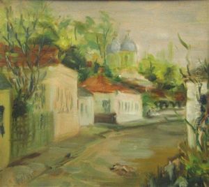 Landscape Of Targoviste - Casa Domneasca by Bob (Gheorghe) Bulgaru