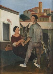 Famille Avec Un Ane Famille Avec Un Ane