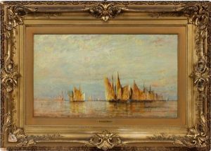 Venetian Fishing Boats by William Gedney Bunce
