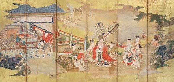 Fukurokuju And Attendants (in 6 Parts) - view 1