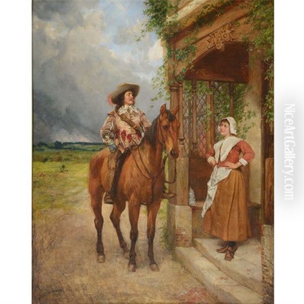 Cavalier Takes Refreshment - view 1