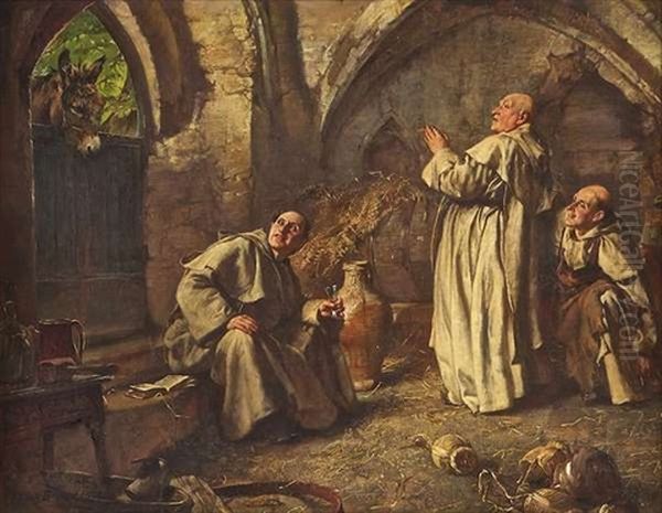 Caught Out, Three Monks Caught Out By An Ass - view 1
