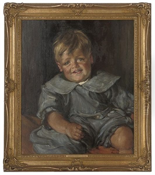 Portrait Of A Young Boy In Blue - view 1