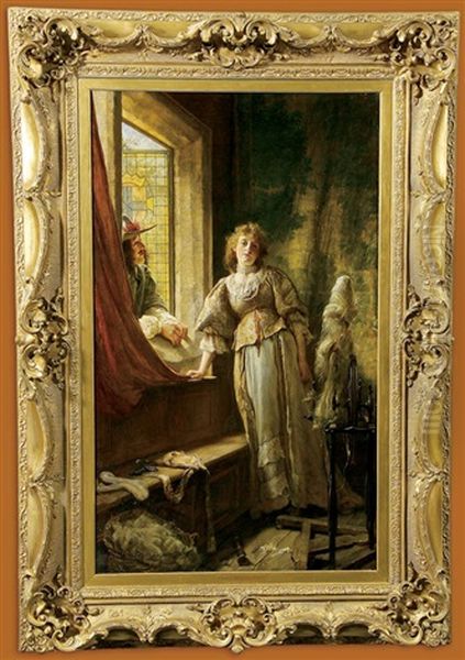 A Young Maiden With Spinning Wheel - view 1