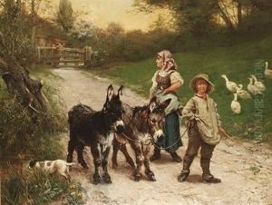 On The Way To Market by Edgar Bundy