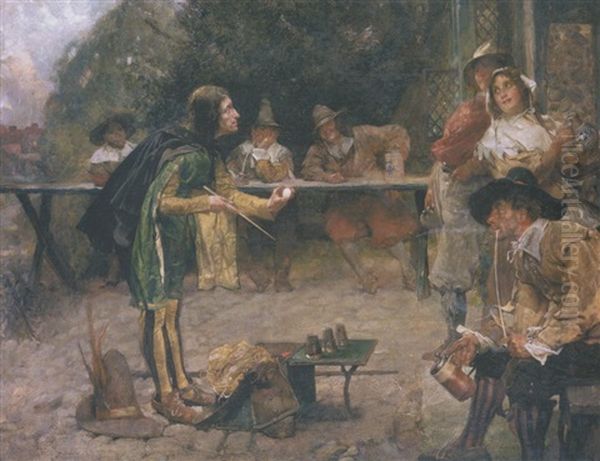 Escamoteur Dans La Cour D'une Auberge - view 1