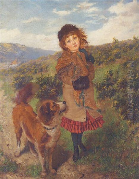 A Girl And Her Pet Dog - view 1