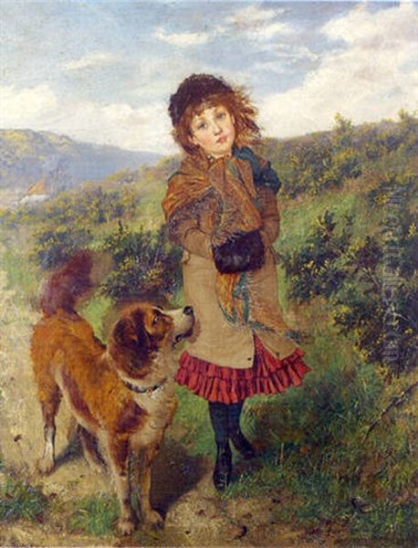 A Girl Amd Her Pet Dog - view 1