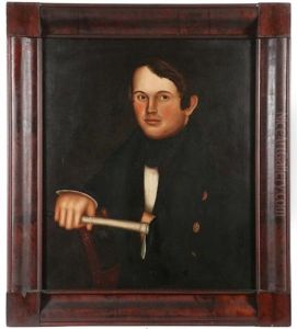 Portrait Of A Young Gentleman, Probably A Sea Captain by Horace Bundy