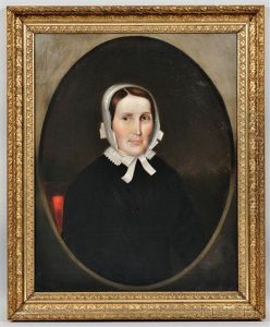 Portrait Of A Woman In A Lace Bonnet by Horace Bundy