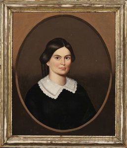 Portraits Of A Husband And Wife (a Pair)