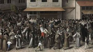 Procession Of The Catholic League by Francois Bunel the Younger