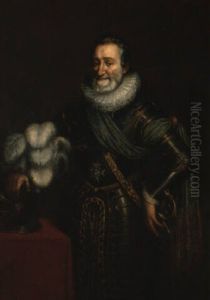 Portrait D'henri Iv En Armure by Jacob Bunel