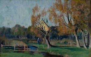 Weidenbaume Im Herbst