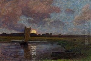 Abendfrieden An Der Warnow