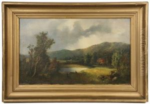 Hudson Valley Landscape, The Ramapo Valley by Andrew Fisher Bunner