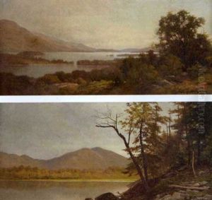View Of Hudson River Valley (+ Another; Pair) by Andrew Fisher Bunner