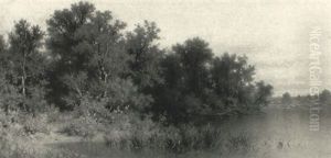 View Along The Lakebank: Spring