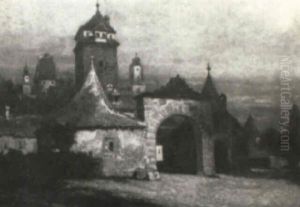 Village Entrance by Andrew Fisher Bunner