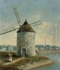 Windmill Point And Montreal River Front by Henry Richard Sharland Bunnett