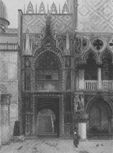 La Porta Della Carta Nella Palazzo Ducale Venezia
