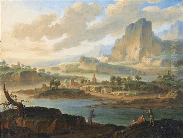 Paysage Au Soleil Couchant - view 1