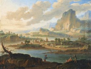 Paysage Au Soleil Couchant