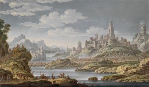 Eine Seeschlacht Und Ein Gefecht Vor Einer Belagerten Stadt (pair)