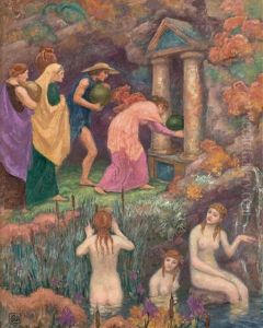 Offrande Aux Nymphes (offering To The Nymphs) by Rupert Charles Bunny