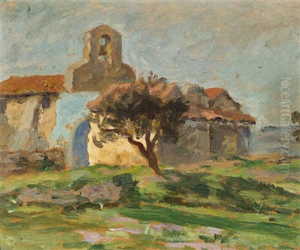 Bell Tower In The South Of France (sketch For 'chapel Of St Pepiole, Sanary") - view 1